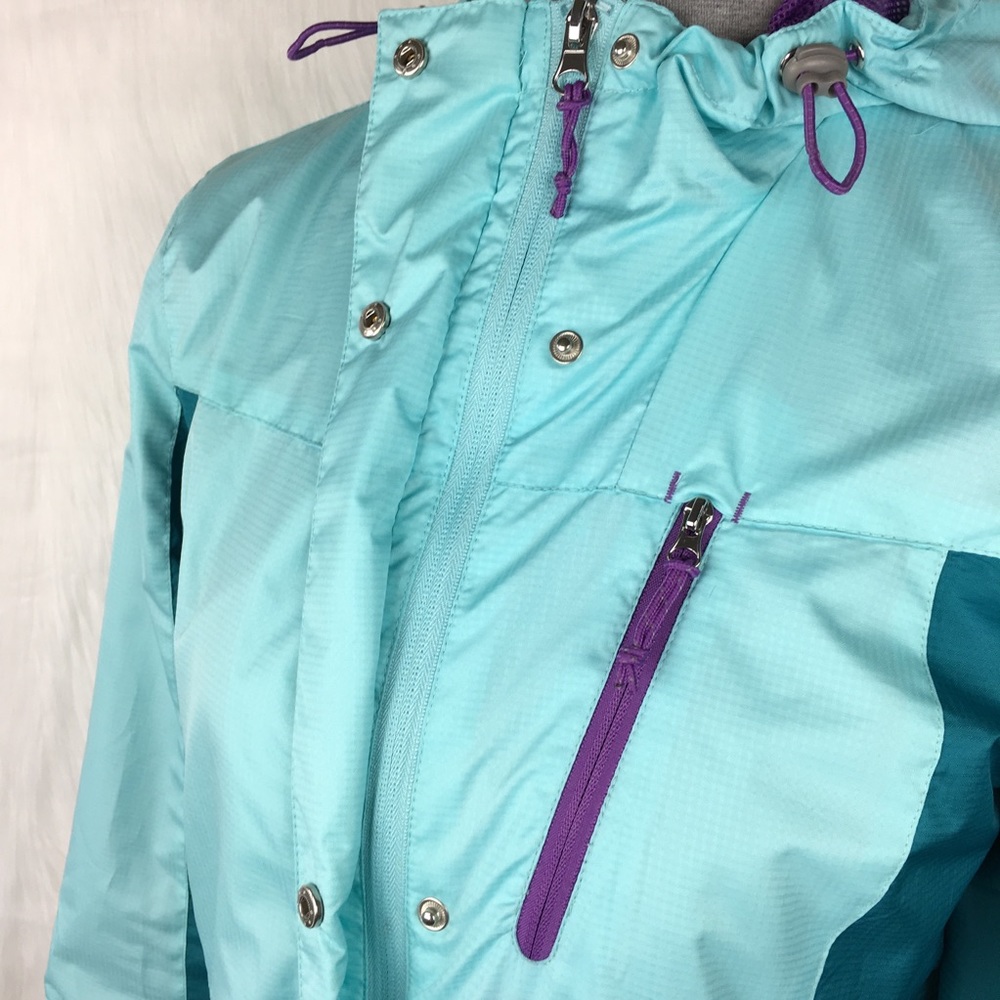 Free Country Blue Windbreaker Rain Jacket - Picture 5 of 6